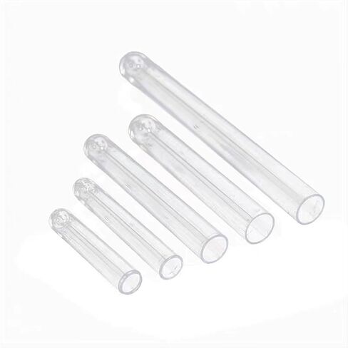 50pcs 12x75mm Lab Clear Plastic Test Tubes With Cork Stoppers Laboratory School Wedding Favor Gift Tube in Saudi Arabia