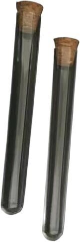 50pcs 12x75mm Lab Clear Plastic Test Tubes With Cork Stoppers Laboratory School Wedding Favor Gift Tube in Saudi Arabia
