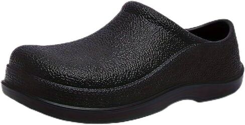 Men's Solid Colour Slip On Waterproof & Oil Proof Chef Shoes, Comfy Non Slip Casual Durable EVA Kitchen Shoes for Men's Indoor Outdoor Activities in Saudi Arabia