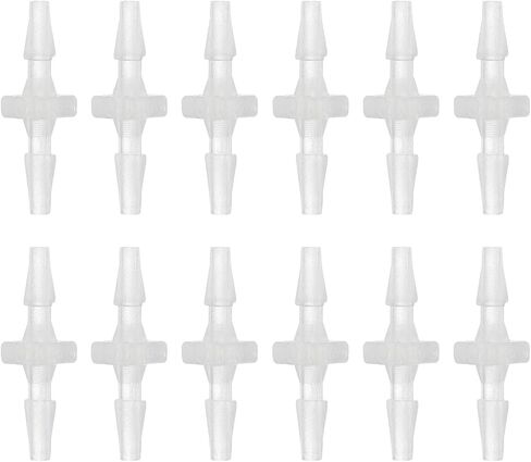 UXCELL 12PCS خرطوم البلاستيك تركيب بارب ، 3/32 "× 3/32" موصلات أنابيب بارب خرطوم محول محول مينر مينر لتوصيل خرطوم الهواء غاز الوقود in Saudi Arabia