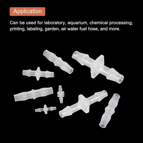 UXCELL 12PCS خرطوم البلاستيك تركيب بارب ، 3/32 "× 3/32" موصلات أنابيب بارب خرطوم محول محول مينر مينر لتوصيل خرطوم الهواء غاز الوقود in Saudi Arabia