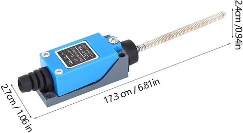 ME-9101 Micro Limit Switch AC250V 5A DC115V 0.4A Machine Tool Automatic Control Adjustable Roller Lever Micro Switch Auto Reset Micro Switch 1NO 1NC 6.81 x 1.06 x 0.94in in Saudi Arabia