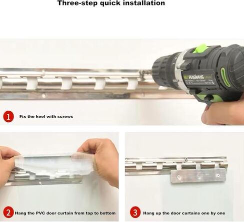 الستارة الشفافة PVC Curtain Freezer Room PVC Strip Stain Strime Strims Starts Starting Brackproof Broof مع شرائح فينيل بلاستيكية مناسبة لورش عمل المستودعات ، الإثبات in Kuwait