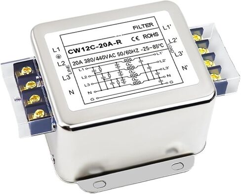 380/440V Three-Phase Four-Wire AC Filter CW12C-20/30/40A Terminal Block Rail servo Interference(CW12C-6A-Rguiderailthree-phasefour-wire) in Saudi Arabia