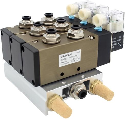 4V410-15 DC24V 12V AC220V AC110V 2-POGING 5-WOWKER FORKENOID VALVE RABESICORES SILENCER SET 3 4 5 6 مواقف (AC110V 8MMS POTTINGS) in Saudi Arabia