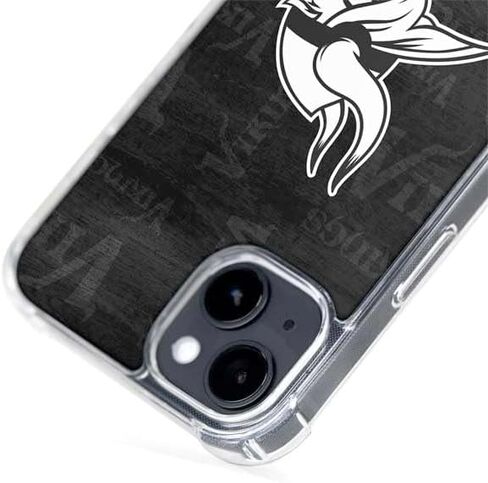 حالة Skinit Phone Case متوافقة مع Magsafe iPhone 15 - NFL Minnesota Vikings بالأبيض والرخص in Saudi Arabia