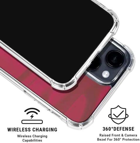 Skinit Clear Phone Case متوافق مع iPhone 14 - تصميم NFL Arizona Cardinals مرخص رسميًا in Saudi Arabia