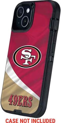 Skinit Decal Phone Skin Compatible with OtterBox Defender iPhone 14 - Officially Licensed NFL San Francisco 49ers Design in Saudi Arabia