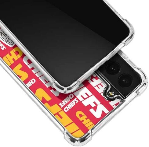 Skinit Clear Phone Case متوافق مع Galaxy S22 Plus - NFL Kansas City Chief Red Blast Design in Saudi Arabia