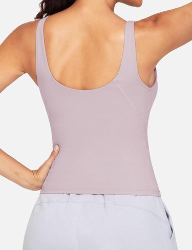 Dragon Fit Women's Longline Sports Bra Padded Workout Tank Tops Wirefree Camisole Tops for Gym Yoga Athletic Running in Kuwait