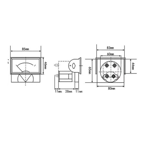 69C17 1MA-1000M Ammeter 85 * 46MM(1MA) in Saudi Arabia