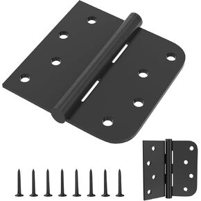 مفصلات الفولاذ المقاوم للصدأ ، مفصلات الأبواب ، مفصلات الأبواب الخارجية ، أجهزة الباب 4 بوصة مع مربع و 5/8 "زوايا مستديرة نصف قطرها 3 مم مفصلات ثقيلة الخدمة (3 عبوات ، فضية) in Kuwait