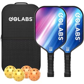 مجموعة مجاذيف Golabs PB1 Pickleball Paddles من 2 ، مجاذيف معتمدة من الألياف الزجاجية المعتمدة ، مع معتمدة من الألياف الزجاجية ، هدية رائعة للمبتدئين ، العائلة in Kuwait