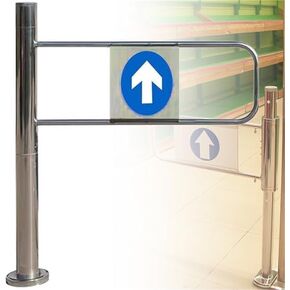 دليل المدخل في اتجاه واحد بوابة أرجوحة ترديد أوتوماتيكي مع سلامة من الفولاذ المقاوم للصدأ ، بوابة أمان مدخل السوبر ماركت ، 50 60 70 80 90 100 سم/مدخل/مدخل أ in Kuwait