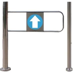 Entrance Manual One-Way Door Wide Automatic Rebound Swing Gate with Spring Hand Push Stainless Steel Safety,Automatic Swing Gate One Way Door Push in Only Exit Device, Stainless Steel Barric in Kuwait