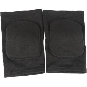 2pcs Thick Sponge Knee Pads for Sports Training Breathable Elastic Support for Basketball Volleyball Running and Weightlifting - Design Black in Saudi Arabia