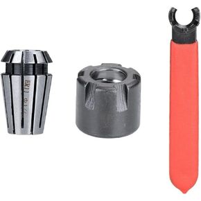 Spring Collet ER11 Collet Chuck 1/8 1/4 مع M -Type ER Nut and Brench Conche Holder 3pcs (Color: 3pcs 1L4 Set) in Kuwait