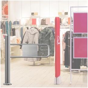 Entrance Manual One-Way Door Wide Automatic Rebound Swing Gate with Spring Hand Push Stainless Steel Safety,Automatic Rebound Swing Gate, 90cm Wide Stainless Steel One-Way Door for Store Acc in Kuwait