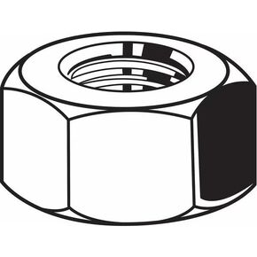 Hex Nut ، 1-1/8 "-7 ، الصلب ، الصف 8 ، الزنك الأصفر ، 31/32 في HT ، 5 PK in Saudi Arabia
