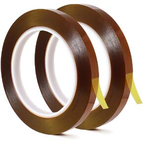 RAMWAY Heat Resistant Transfer Tape, 10mm x 300ft, 2 Rolls, High Temperature Adhesive Proection for Audino ESP32 Electronics Soldering Protecton, Insulation for Polymer Battery PCM, DIY Parts in Saudi Arabia