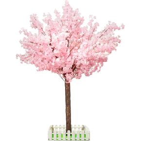 Artificial Cherry Trees Indoor Decor: Handmade Natural Fake Cherry Blossom Pink Tree Outdoor for Party Wedding Christmas in Saudi Arabia