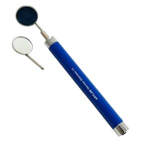 Dental Mirror with Light, Teeth Inspection LED Mirror, Anti-Fog Mouth Mirror #4 + #5, Dentist Oral Care Tool - 1 Each Blue Handle in Saudi Arabia
