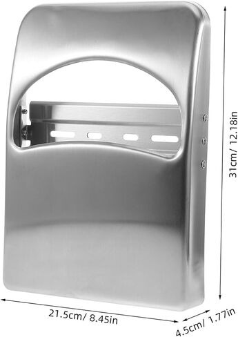 GLEAVI Toilet Paper Holder Wall-Mounted Stainless Steel Material Modern Bathroom Decor Box in Saudi Arabia