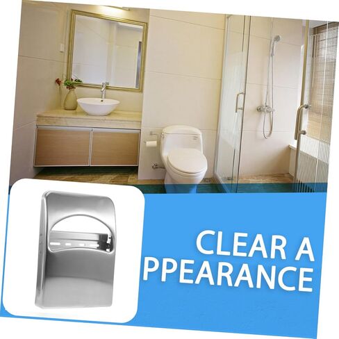 GLEAVI Toilet Paper Holder Wall-Mounted Stainless Steel Material Modern Bathroom Decor Box in Saudi Arabia