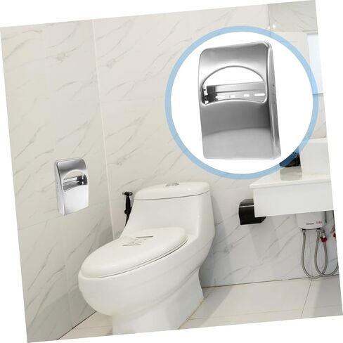 GLEAVI Toilet Paper Holder Wall-Mounted Stainless Steel Material Modern Bathroom Decor Box in Saudi Arabia
