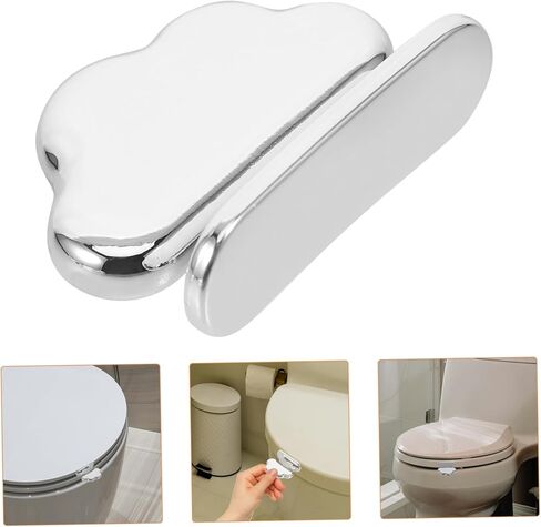 HEALLILY 2pcs Bathroom Toilet Seat Lifters Lid Lifters Handle Sanitary Hardware Kit in Saudi Arabia