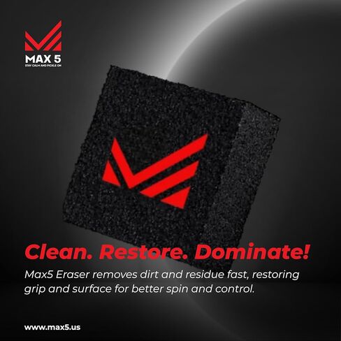 Pickleball Paddle Max Clean Eraser ، T700 Carbon Liber Eraser ، يزيل بقايا الكرة والأوساخ والخدوش البسيطة ، خيار استعادة Grib Baddle Easy Pickleball Baddle بواسطة Max 5 in Saudi Arabia
