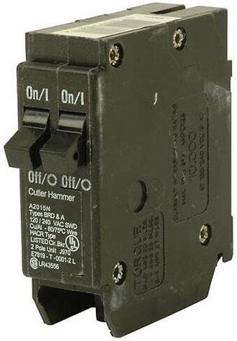 Eaton BR1515 Breaker ، 15/15A ، 1p ، 120/240V ، 10 Kaic ، BR Series ، Duplex in Saudi Arabia