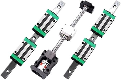 الدقة الكرة الخطية الدقة الجزء 2PCS HGR30 دليل خطي+4pcs HGH30CA كتل+1 مجموعة SFU3205 برغي الكرة+1 PCS D40L66 اقتران+BKBF25+DSG32H L300-1000MM للأجزاء (1000 مم) in Saudi Arabia