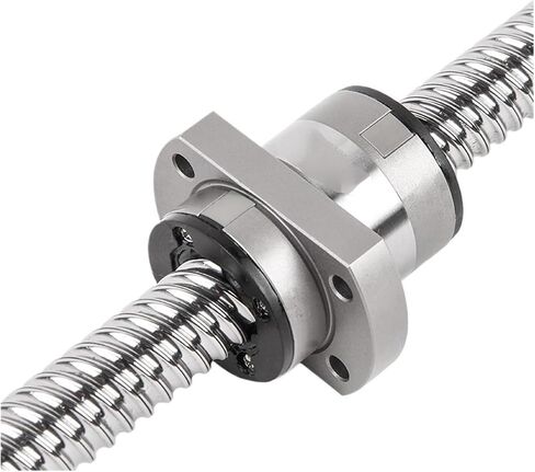 كرات الكرة المعدنية Nut C5 end ballscrew SFY2020 معالجة كرات الأسطوانة مع شفة صامدة الكرة singl لقطع غيار CNC (500 مم) in Saudi Arabia