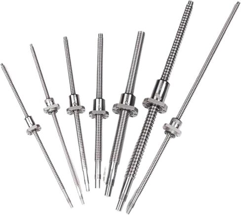 كرات الكرة المعدنية Nut C5 end ballscrew SFY2020 معالجة كرات الأسطوانة مع شفة صامدة الكرة singl لقطع غيار CNC (500 مم) in Saudi Arabia