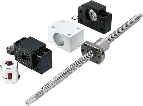 Metal Ball Screw nut 200mm-1000mm Ball Screw Rod SFU1204 with Nut 1204 + BK/BF10 End Suppor + Nut Housing + 8 * 8 Coupler(500mm) in Saudi Arabia