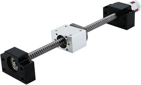 Metal Ball Screw nut 200mm-1000mm Ball Screw Rod SFU1204 with Nut 1204 + BK/BF10 End Suppor + Nut Housing + 8 * 8 Coupler(500mm) in Saudi Arabia