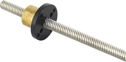 Metal Ball Screw nut 304 Stainless Steel T8 Screw Length 400mm Lead 1mm-20mm Trapezoidal Spindle with Brass Nut(Pitch 2.5mm lead20mm) in Saudi Arabia