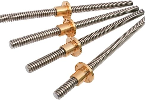 برغي الكرة المعدنية NUT T16 LED BEAD 100MM-600MM الرصاص 8 مم برغي كبير الرصاص شبه منحرف المسمار 3D الطابعة السهوب (450 مم) in Saudi Arabia