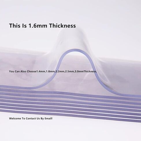 Plastic Strip Door Curtain, 1.6mm/1.8mm Thickness with Mounting Bracket (1.8mm,0.9MX2M) in Kuwait