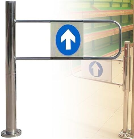 دليل المدخل في اتجاه واحد بوابة أرجوحة ترديد أوتوماتيكي مع سلامة من الفولاذ المقاوم للصدأ ، بوابة أمان مدخل السوبر ماركت ، 50 60 70 80 90 100 سم/مدخل/مدخل أ in Kuwait