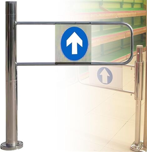 دليل المدخل في اتجاه واحد بوابة أرجوحة ترديد أوتوماتيكي مع سلامة من الفولاذ المقاوم للصدأ ، بوابة أمان مدخل السوبر ماركت ، 50 60 70 80 90 100 سم/مدخل/مدخل أ in Kuwait