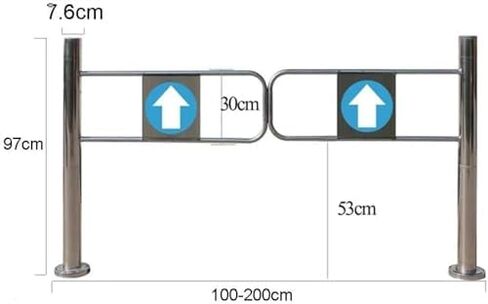 دليل المدخل في اتجاه واحد بوابة أرجوحة ترديد أوتوماتيكي مع سلامة من الفولاذ المقاوم للصدأ ، باب أمان السوبر ماركت ، بوابة أرجوحة الأمان المحملة بالينابيع ، stee غير القابل للصدأ in Kuwait