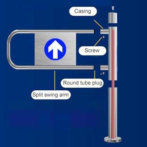 دليل المدخل في اتجاه واحد بوابة تأرجح تلقائي على نطاق واسع مع سلامة الفولاذ المقاوم للصدأ ، بوابة أمان مدخل الفولاذ المقاوم للصدأ ، حاجز أرجوحة يدوي لمركز التسوق in Kuwait