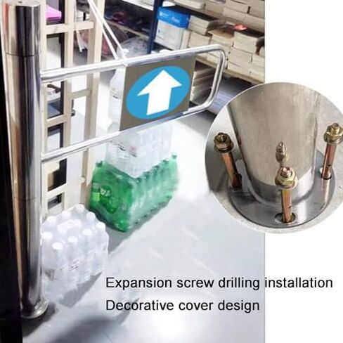 دليل المدخل في اتجاه واحد بوابة تأرجح تلقائي على نطاق واسع مع سلامة الفولاذ المقاوم للصدأ ، بوابة أمان مدخل الفولاذ المقاوم للصدأ ، حاجز أرجوحة يدوي لمركز التسوق in Kuwait