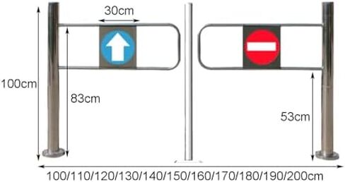 دليل المدخل في اتجاه واحد بوابة تأرجح تلقائي على نطاق واسع مع سلامة الفولاذ المقاوم للصدأ ، بوابة أمان مدخل الفولاذ المقاوم للصدأ ، حاجز أرجوحة يدوي لمركز التسوق in Kuwait