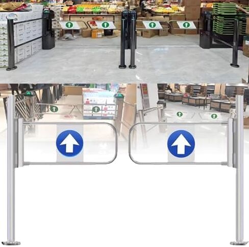 دليل المدخل في اتجاه واحد بوابة أرجوحة تلقائي على نطاق واسع مع سلامة الفولاذ المقاوم للصدأ ، بوابة أرجوحة مدخل السوبر ماركت ، باب 90 درجة في اتجاه واحد مع جبل من أجل التلقائي التلقائي in Kuwait