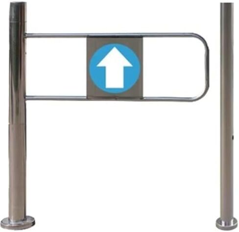 Entrance Manual One-Way Door Wide Automatic Rebound Swing Gate with Spring Hand Push Stainless Steel Safety,Automatic Swing Gate One Way Door Push in Only Exit Device, Stainless Steel Barric in Kuwait