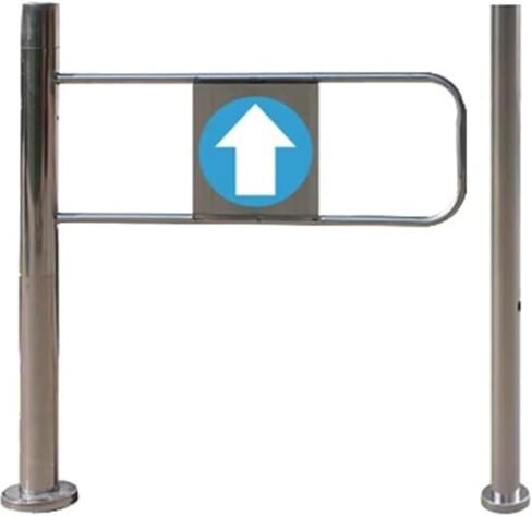 Entrance Manual One-Way Door Wide Automatic Rebound Swing Gate with Spring Hand Push Stainless Steel Safety,Automatic Swing Gate One Way Door Push in Only Exit Device, Stainless Steel Barric in Kuwait