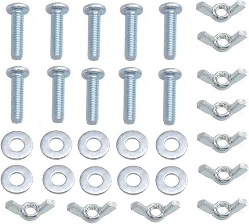 1/4"-2 0-1" Screw Bolts and Wing Nut Kit Wing Nuts and Bolts Bolt and Nut Washer Set Wing Nut and Bolt Set Long Bolts Wing Bolt with Washers 10 Set (1/4 inch to 20x1 inch) in Saudi Arabia
